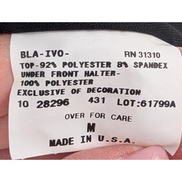 VTG Y2K Zebra Print Layered Wrap‎ Halter Fairy Grunge Baddie Mobwife Tank Medium - Picture 6 of 8